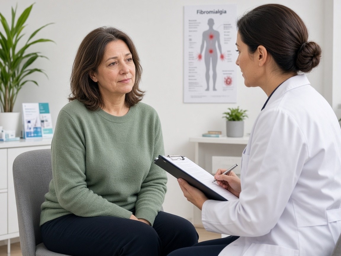 Fibromyalgia symptoms consult in clinic