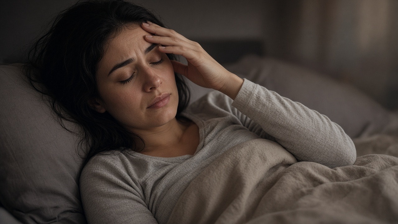 Calm space supporting migraine recovery