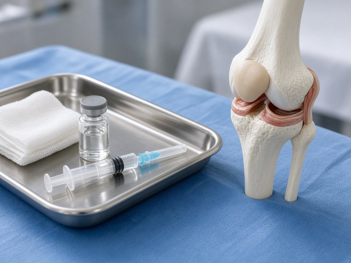 Stem cell therapy tools with anatomical knee model